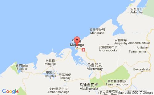 马哈赞加港口地图