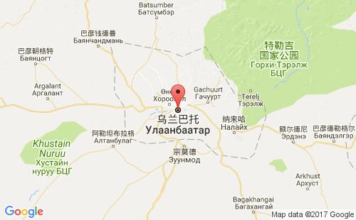 蒙古港口乌兰巴托ulaanbaatar港口地图