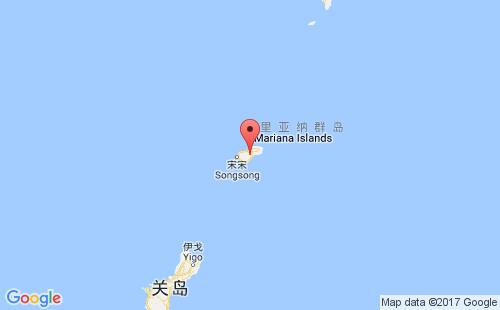 北马里亚纳群岛港口罗塔岛rota,mp港口地图
