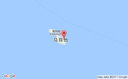 瓦莱塔港口地图