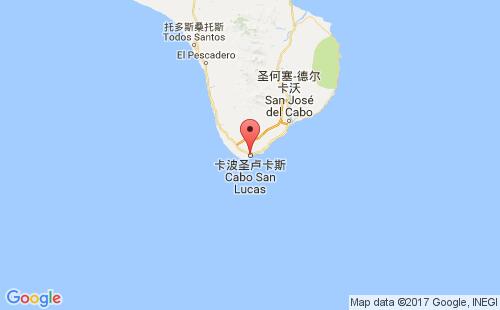 墨西哥港口波圣卢卡斯cabo san lucas港口地图