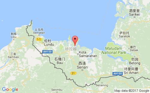 马来西亚港口塞克卡sejinkat港口地图