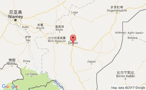 尼日尔港口多索dosso港口地图