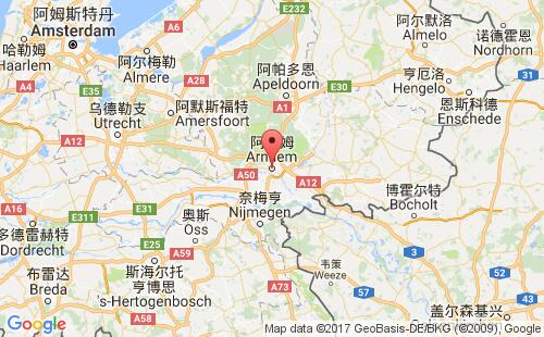 荷兰港口阿纳姆arnhem港口地图