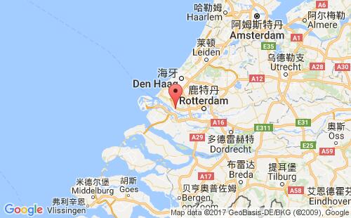 荷兰港口马斯莱斯maassluis港口地图