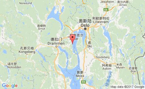 挪威港口奈斯内斯naersnes港口地图