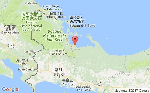 巴拿马港口大奇里基chiriqui grande港口地图