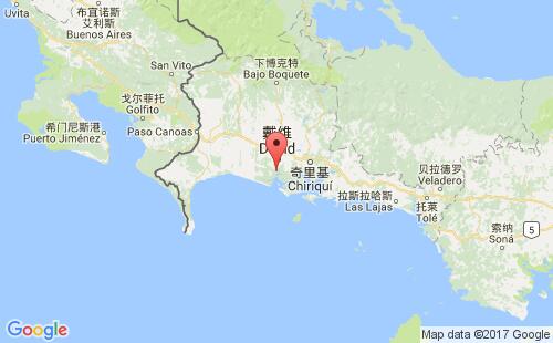 巴拿马港口佩德雷加尔pedregal港口地图