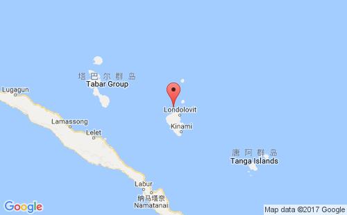 巴布亚新几内亚港口利希尔岛lihir港口地图