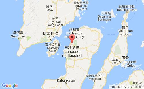 菲律宾港口巴科洛德bacolod港口地图