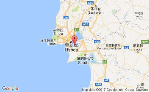 葡萄牙港口巴雷鲁barreiro港口地图