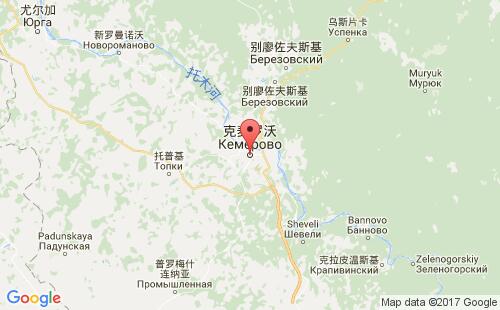 俄罗斯港口克麦罗沃kemerovo港口地图