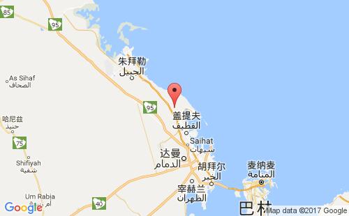 沙特阿拉伯港口朱阿马码头juaymah terminal港口地图