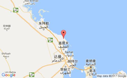 沙特阿拉伯港口拉斯坦努拉ras tanura港口地图