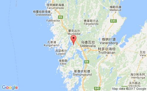 瑞典港口斯克雷特维克skredsvik港口地图
