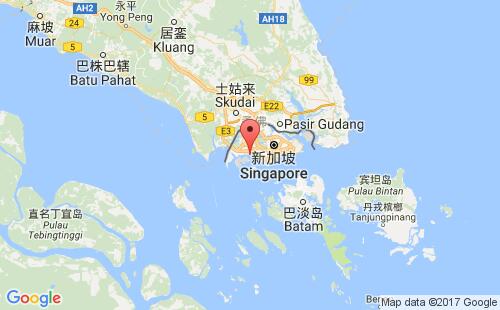 新加坡港口丹章彭鲁tanjong penjuru港口地图