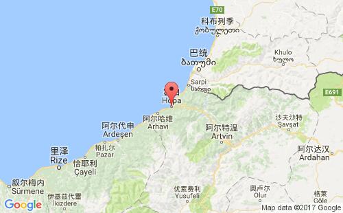 霍帕港口地图