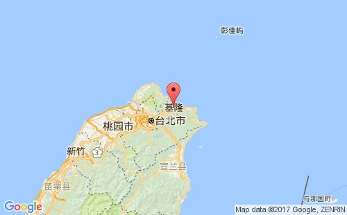 中国台湾港口台湾基隆keelung港口地图