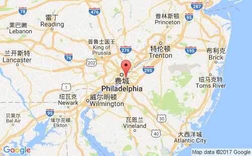 美国港口肯顿camden,nj港口地图