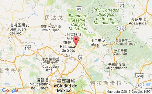 美国港口希达尔戈hidalgo,tx港口地图