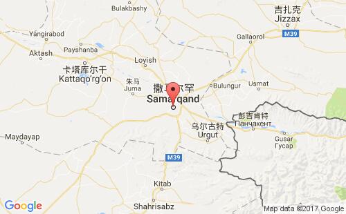 乌兹别克斯坦港口撒马尔罕samarkand港口地图