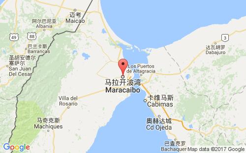 委内瑞拉港口马拉开波maracaibo港口地图