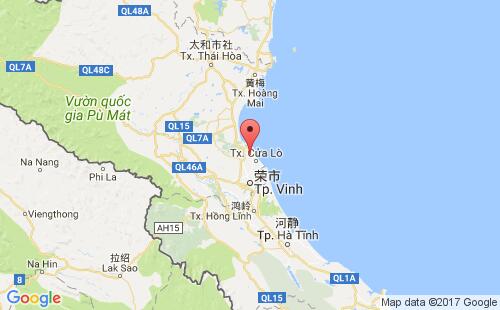 越南港口Cua Camcua cam港口地图