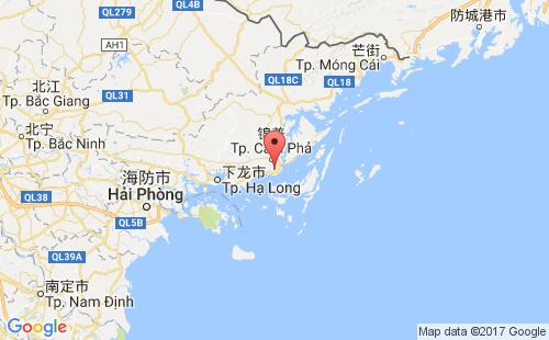 越南港口锦普港cam pha港口地图