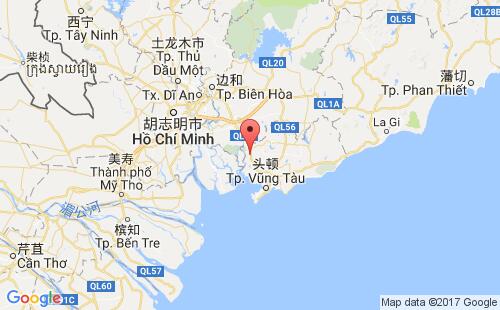 越南港口富美港phu my港口地图