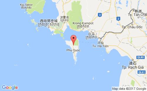 越南港口富国岛phu quoc港口地图