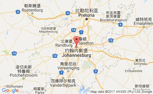 南非港口约翰内斯堡johannesburg港口地图